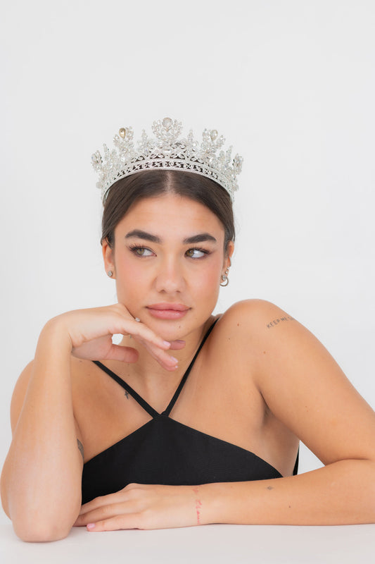 Coroncina per cerimonie con Strass per Matrimoni.