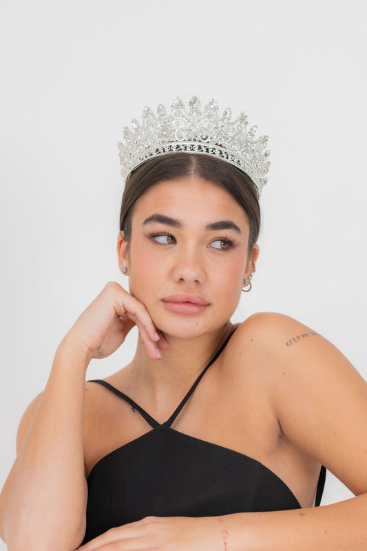 Coroncina per cerimonie con Strass per Matrimoni.