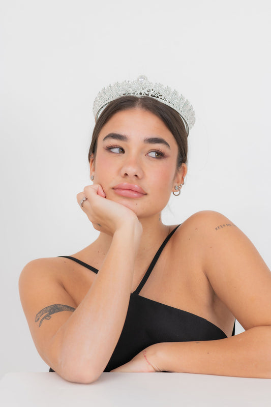 Coroncina per cerimonie con Strass per Matrimoni.